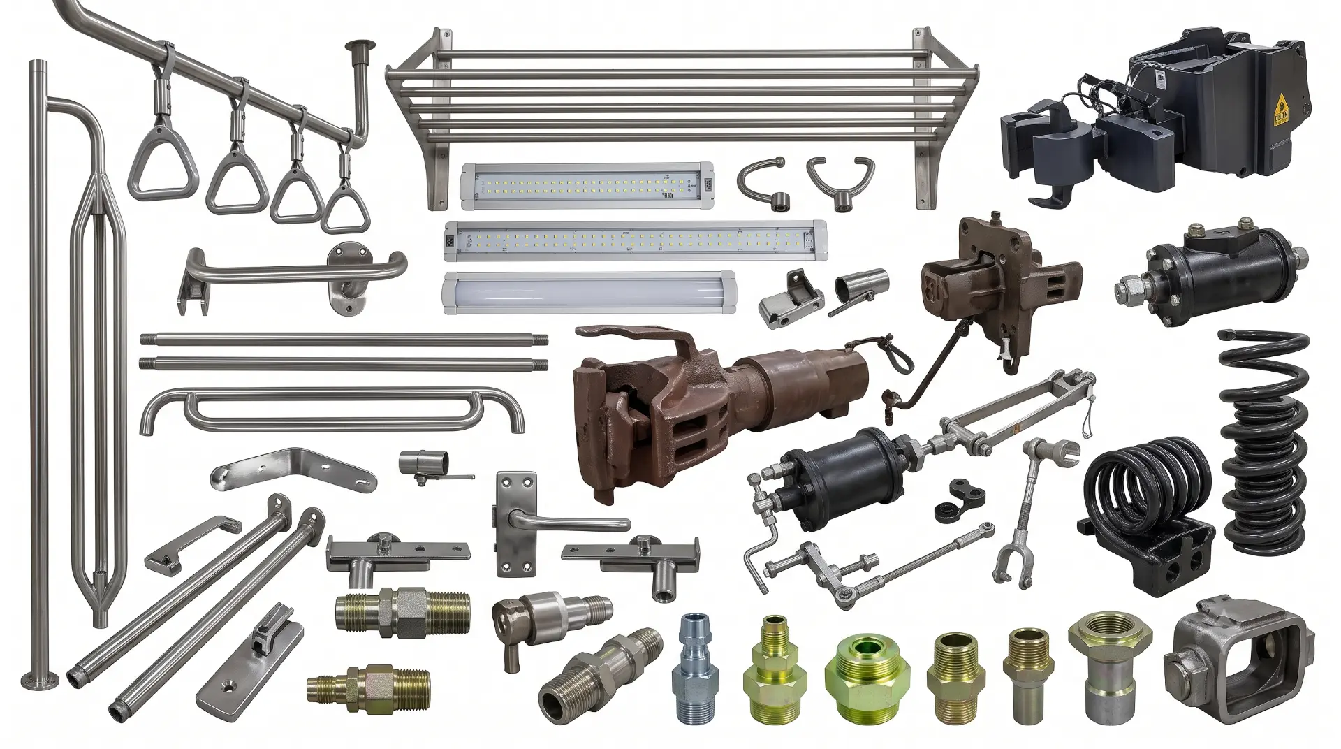 Coach & Wagon Fittings — manufactured by TruSkew for Railways & Metro