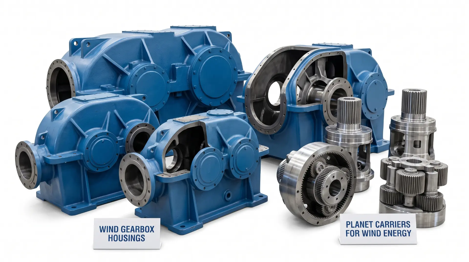 Wind Gearbox Housings & Planet Carriers — manufactured by TruSkew for Renewable Energy