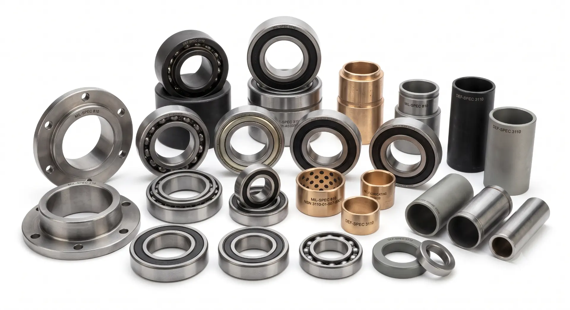 Bushes, Bearings & Wear Sleeves — manufactured by TruSkew for Defence