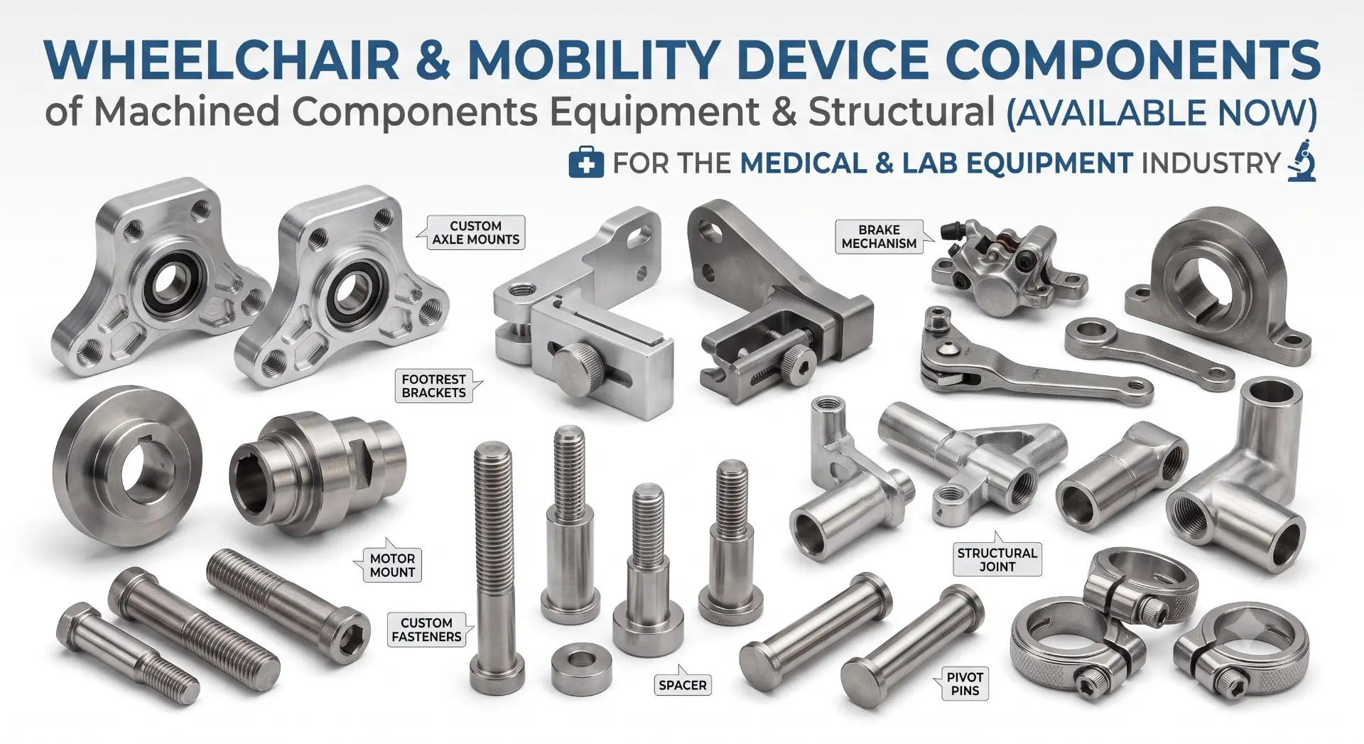 Wheelchair & Mobility Device Components — manufactured by TruSkew for Medical & Lab Equipment