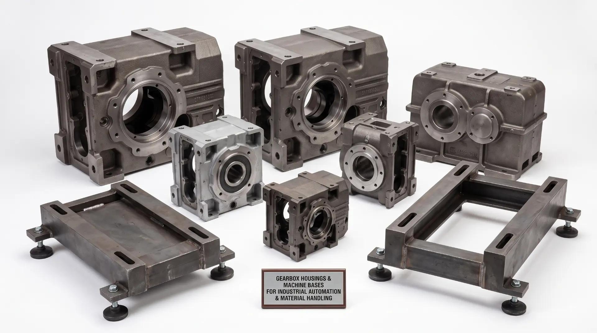 Gearbox Housings & Machine Bases — manufactured by TruSkew for Industrial Automation & Material Handling