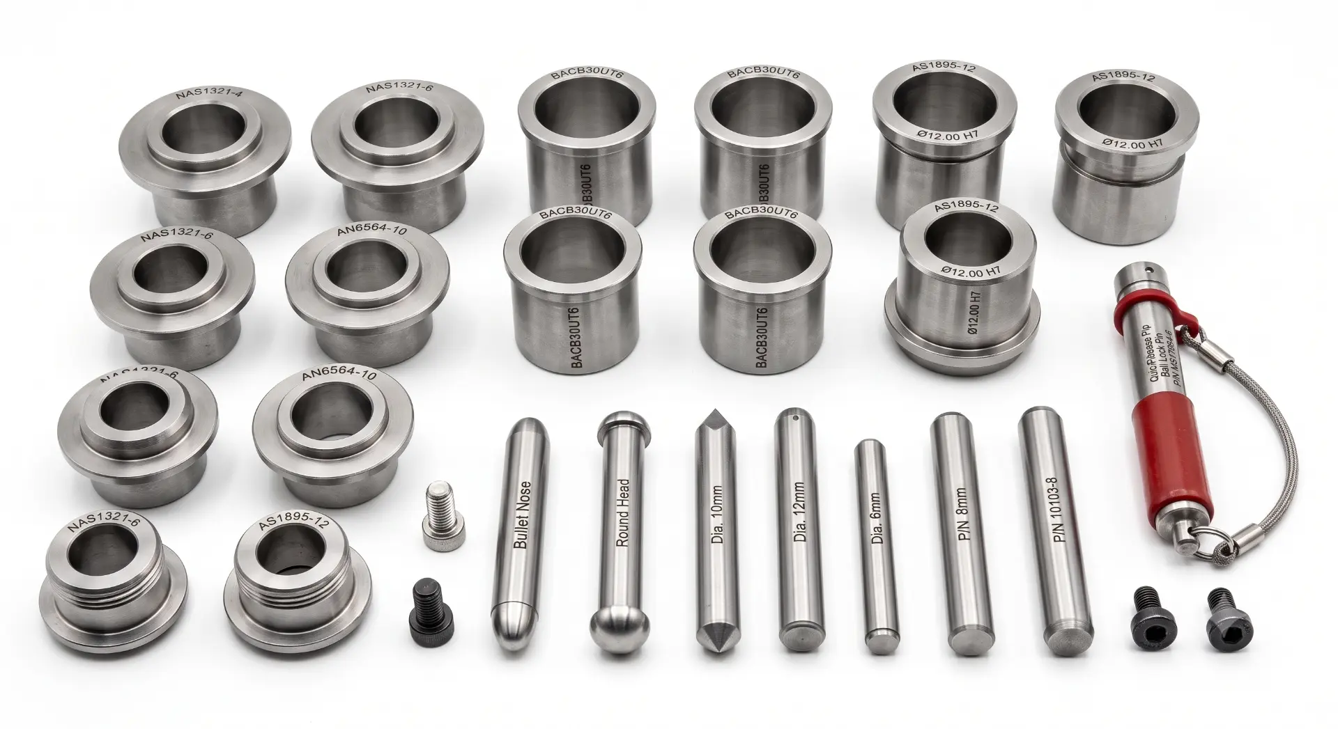 Tooling Bushes, Locators & Pins — manufactured by TruSkew for Aerospace