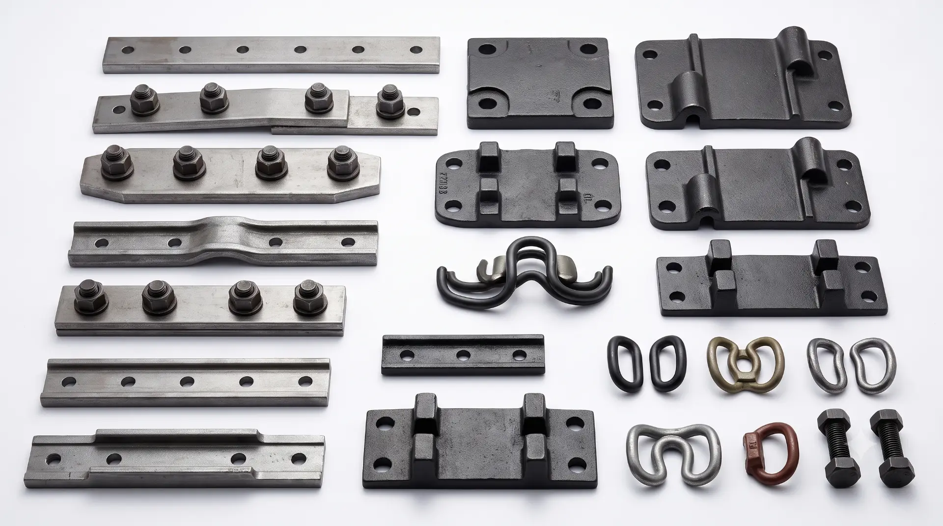 Track Fittings — Fish Plates, Base Plates, Clips — manufactured by TruSkew for Railways & Metro