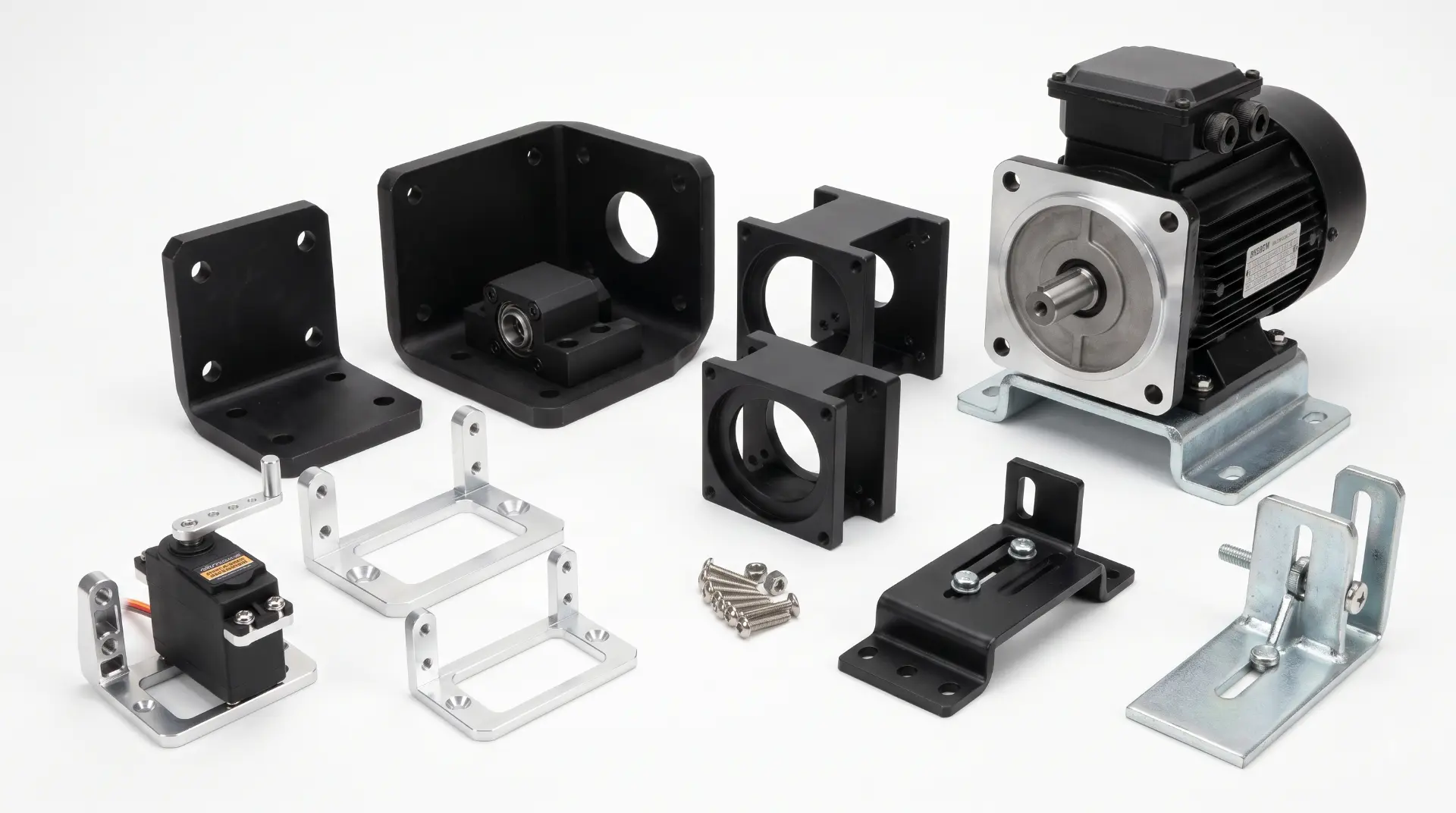 Servo & Motor Mounting Brackets — manufactured by TruSkew for Industrial Automation & Material Handling