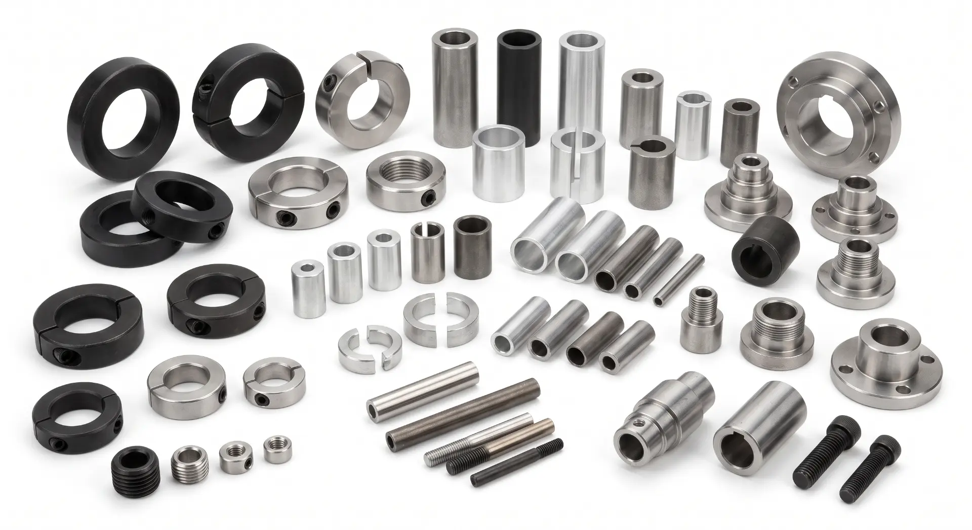 Shaft Collars, Spacers & Adapters — manufactured by TruSkew for Industrial Automation & Material Handling