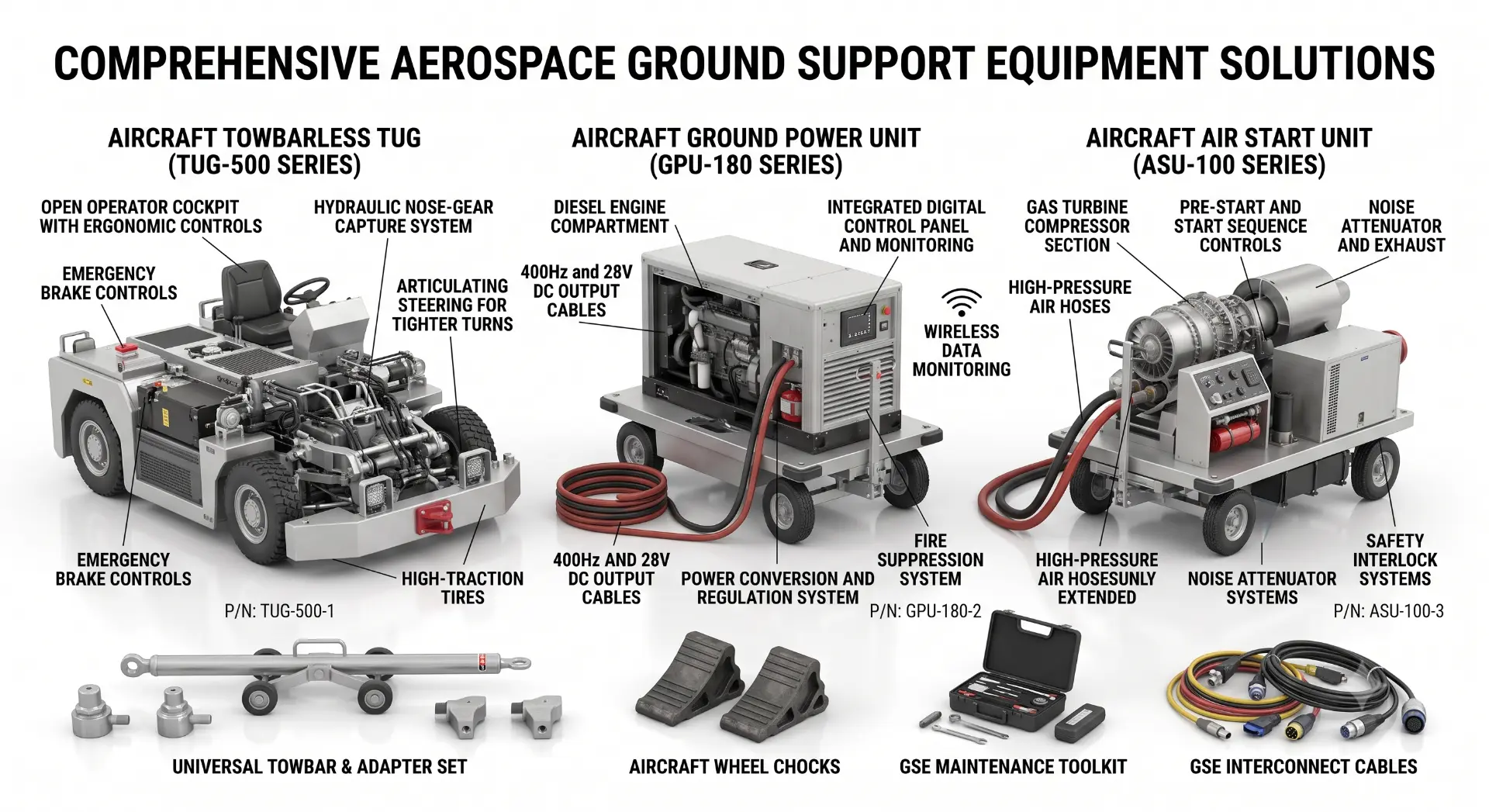 Ground Support Equipment (GSE) — manufactured by TruSkew for Aerospace