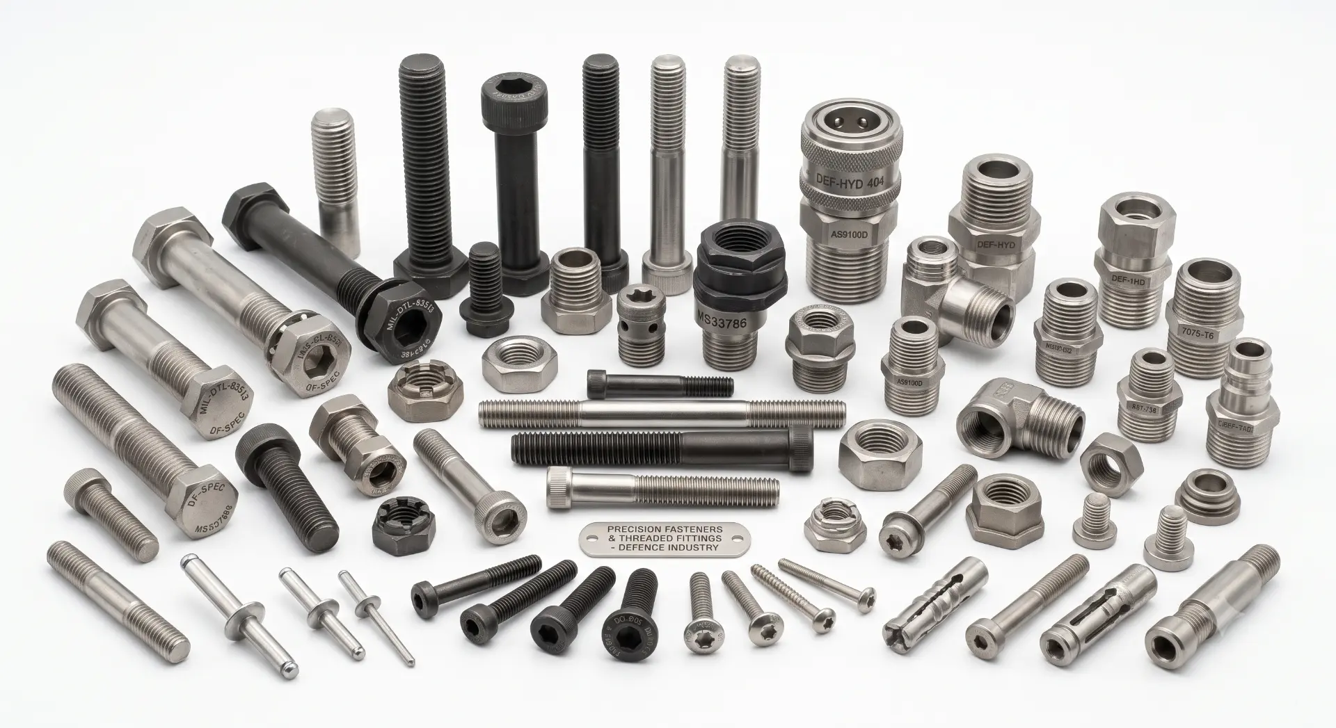 Precision Fasteners & Threaded Fittings — manufactured by TruSkew for Defence